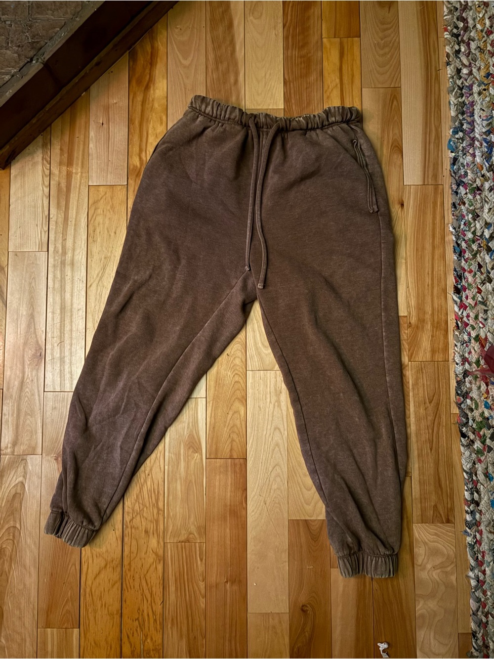 Zenana Outfitters Brown Drawstring Jogger Sweatpants